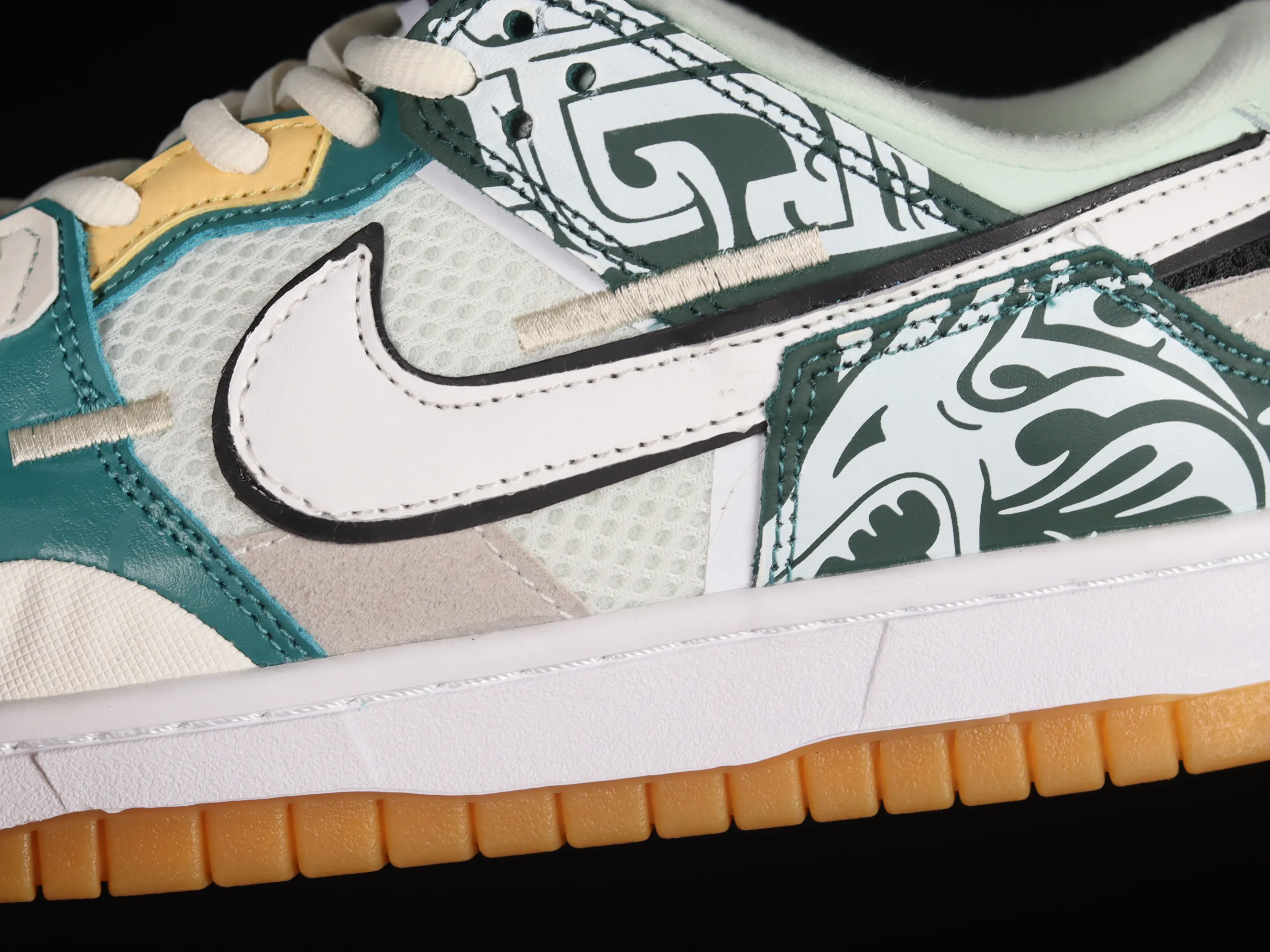 All categories Nk SB Dunk series Nk SB Dunk Low low-top skate shoes Nk Dunk Scrap stitching low-top skate shoes DH7450-100